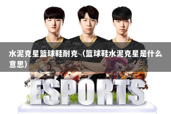 水泥克星篮球鞋耐克(篮球鞋水泥克星是什么意思)